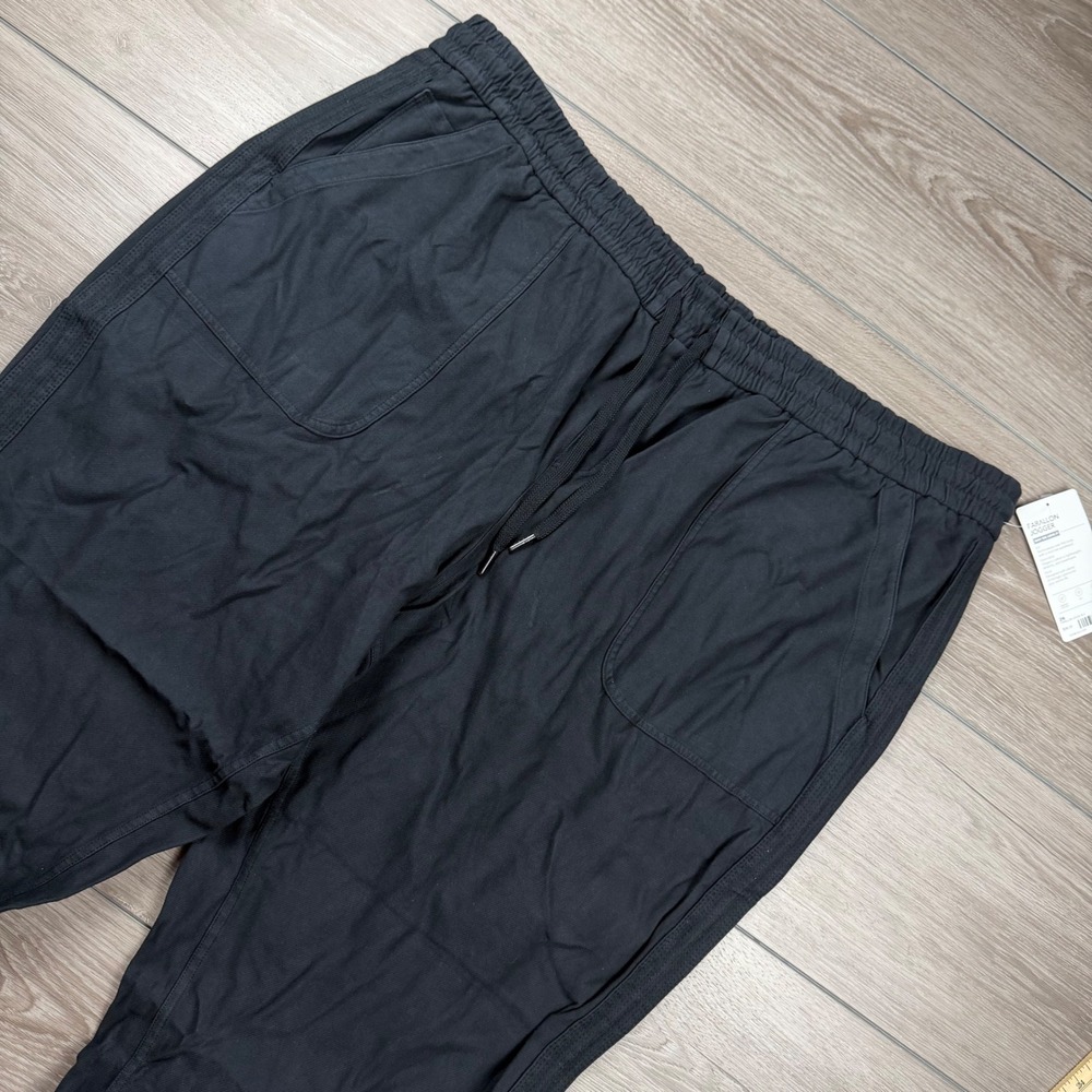 Athleta Women Jogger Farallon Organic Cotton Mid-Rise Black Size 26